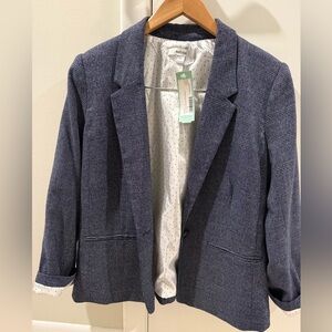 Kenzie Navy Textured Blazer
